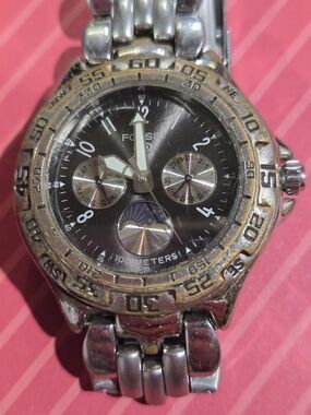 Fossil Blue Stainless Steel Watch